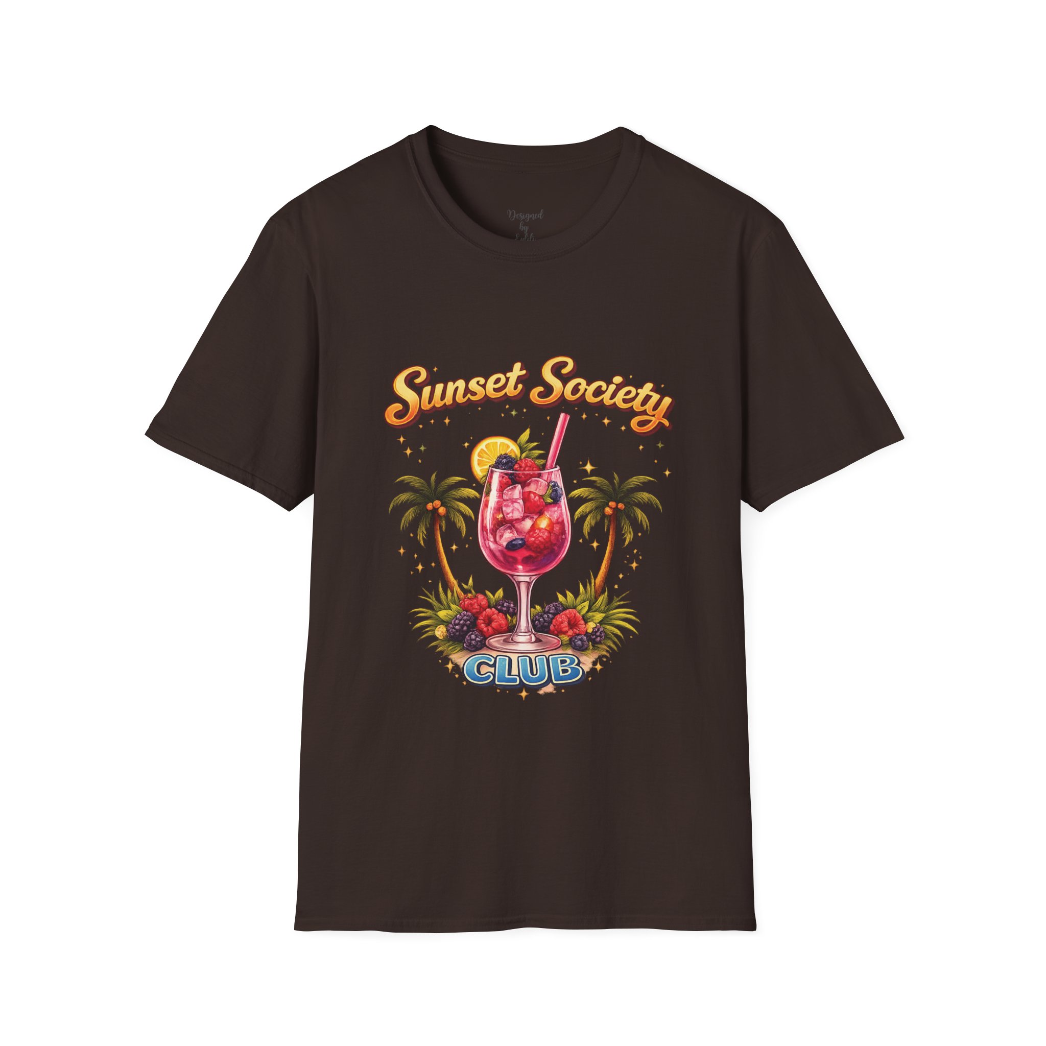 Sunset Society Club T-Shirt — Tropical Cocktail Beach (personalisierbar) – Bild 13