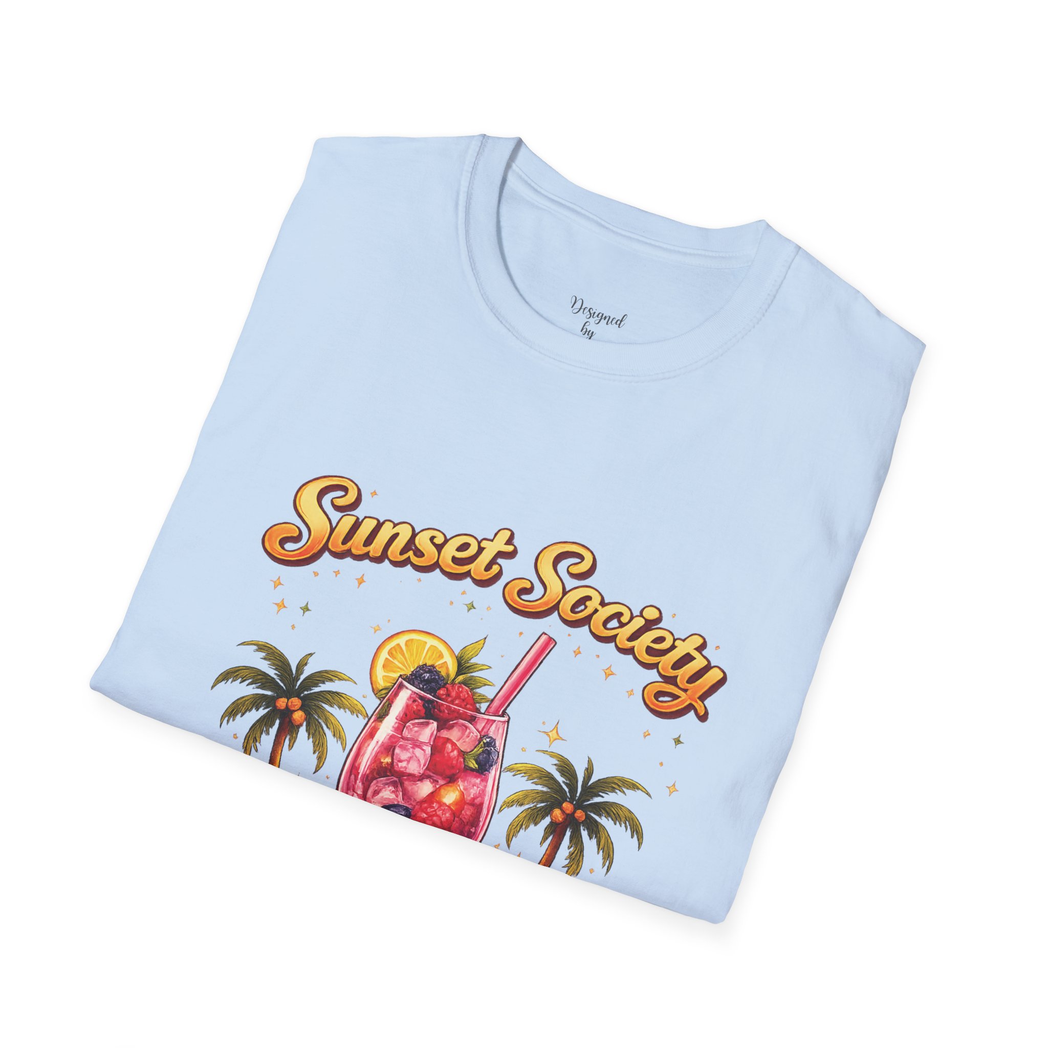Sunset Society Club T-Shirt — Tropical Cocktail Beach (personalisierbar) – Bild 24