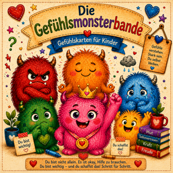 Die Gefühlsmonsterbande zum Ausdrucken